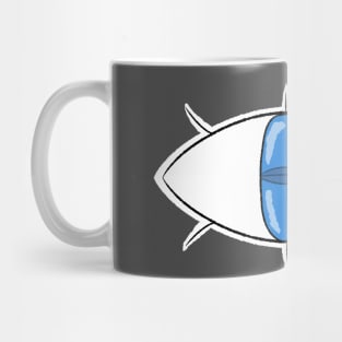 Oblong Eye Design (Upper Corner) Mug